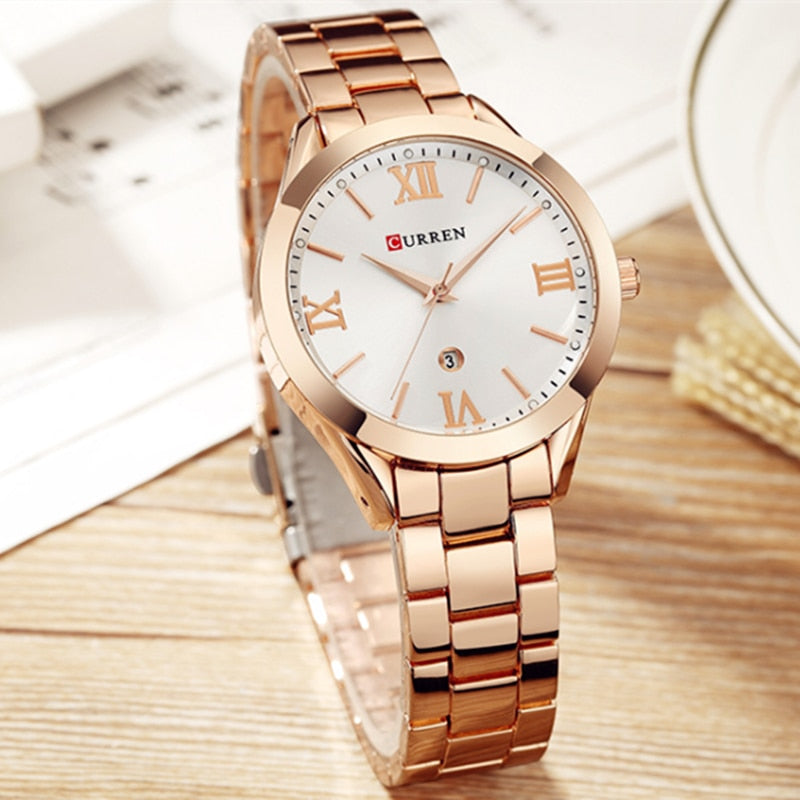 Montre en acier pour femmes Curren