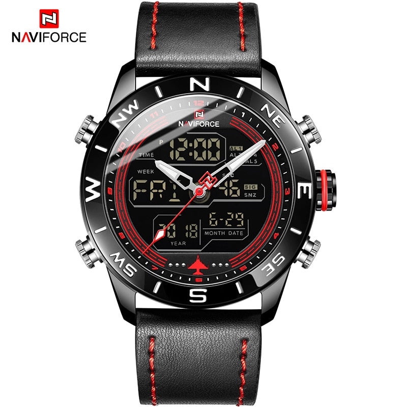 Montre numérique militaire NaviForce pour hommes