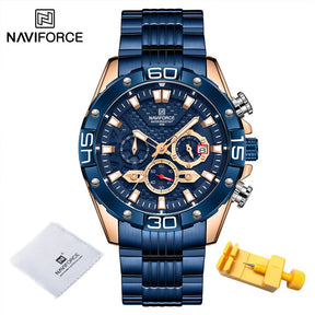 Montre en acier NaviForce pour homme