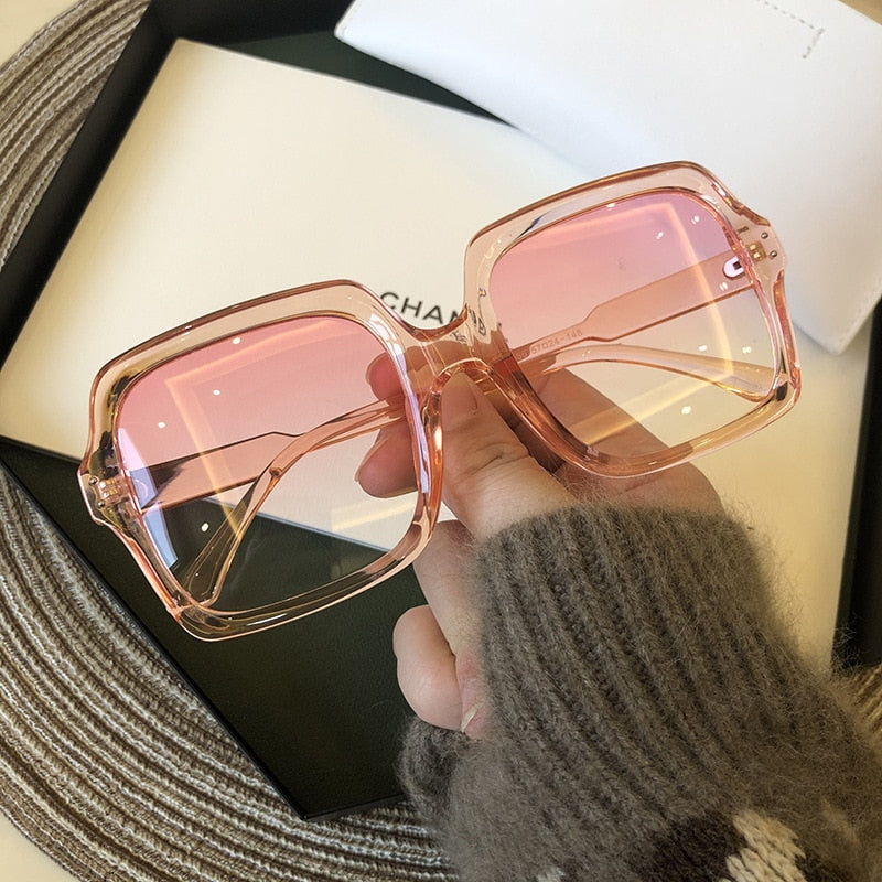 Lunettes de luxe surdimensionnées pour femmes