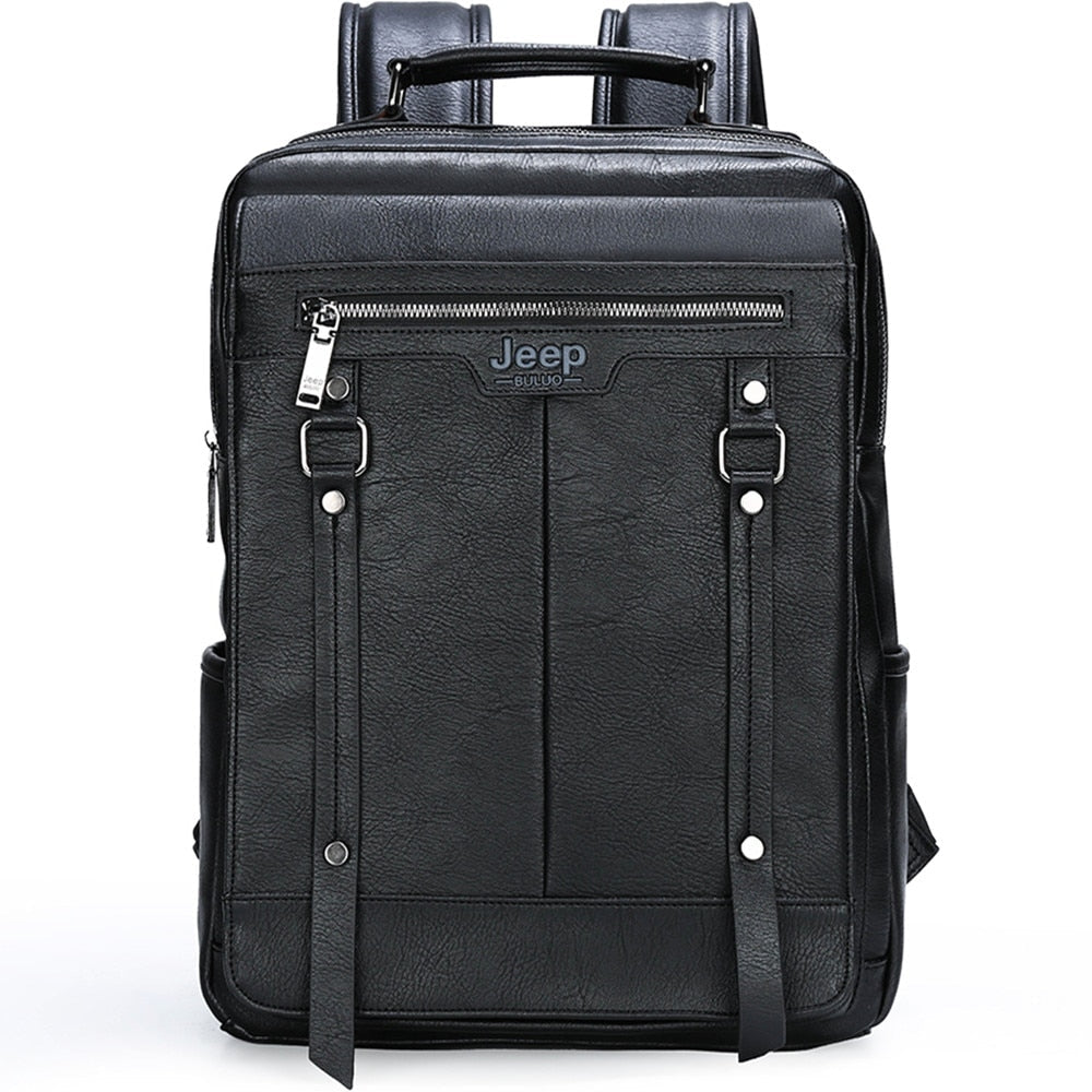 JEEP Sac à dos en cuir pour homme - Grande capacité