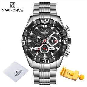 Montre en acier NaviForce pour homme