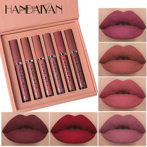 Kit de rouge à lèvres Handaiyan Matte Sexy Lips + boîte exclusive en édition limitée - (PAYEZ 3, OBTENEZ 6)